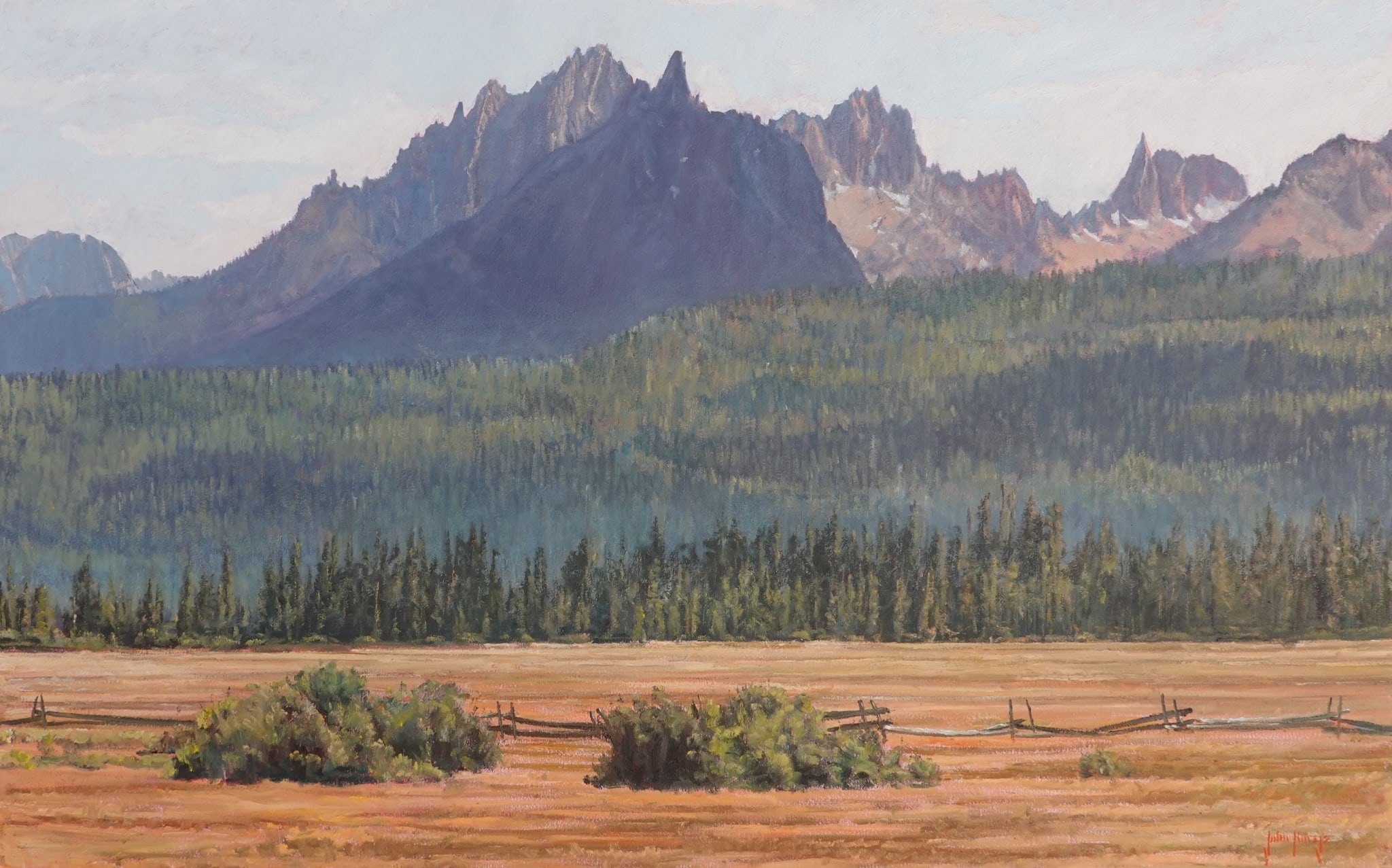 Landscape--Stanley Sawtooths by John Horejs
