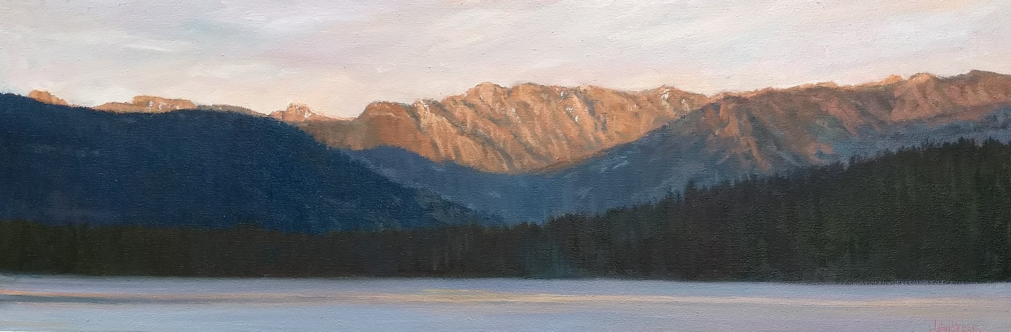 Landscape--Evening at Payette Lake by John Horejs