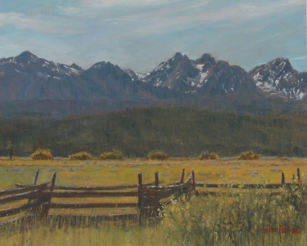 Landscape--Rail Fence at Stanley by John Horejs