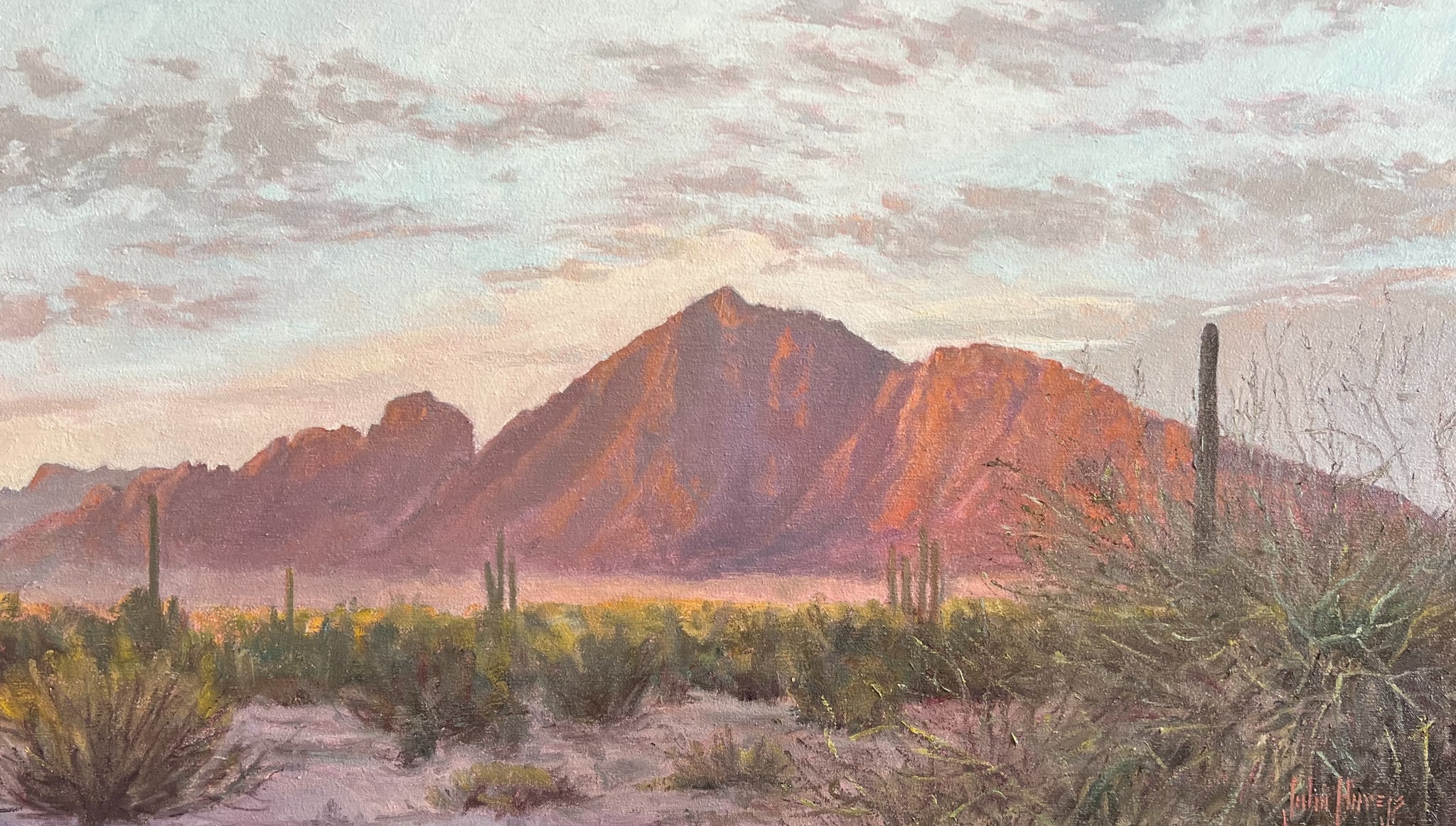 Desertscape--Camelback Evening by John Horejs