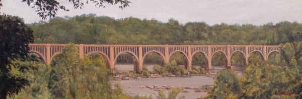 Landscape--Bridge on the James River by John Horejs