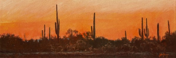 Desertscape--Desert Glow--Day's End by John Horejs