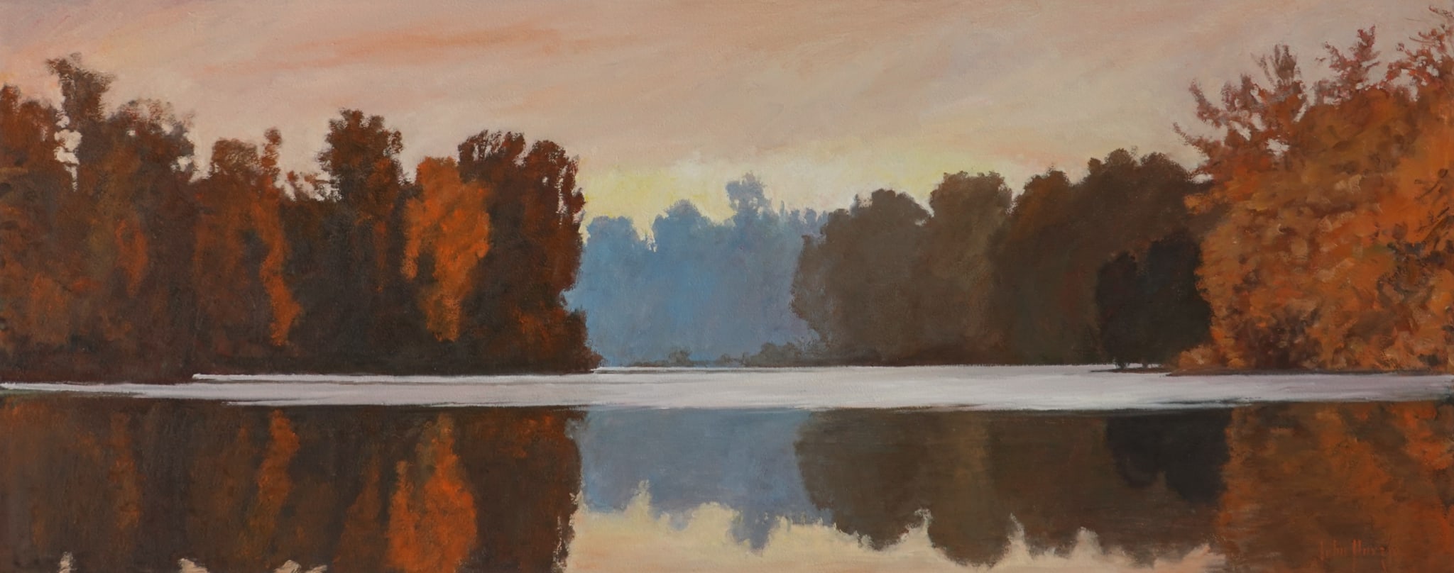 Landscape--Evening Reflections by John Horejs