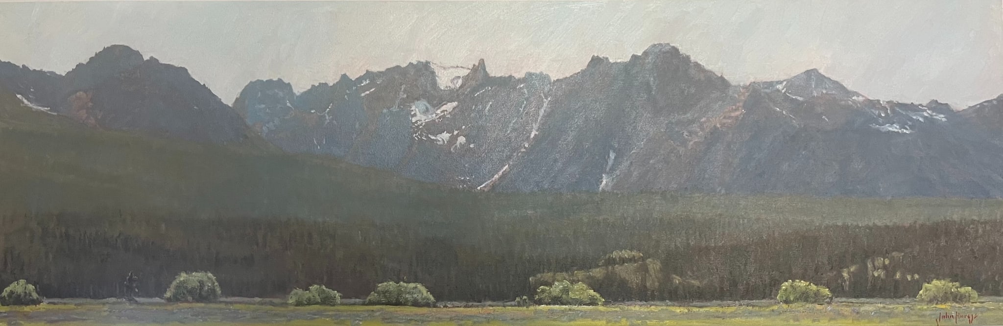 Sawtooth Mountains Solitude by John Horejs
