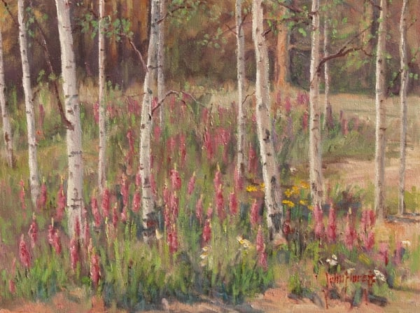 Trees--Summer Birches by John Horejs