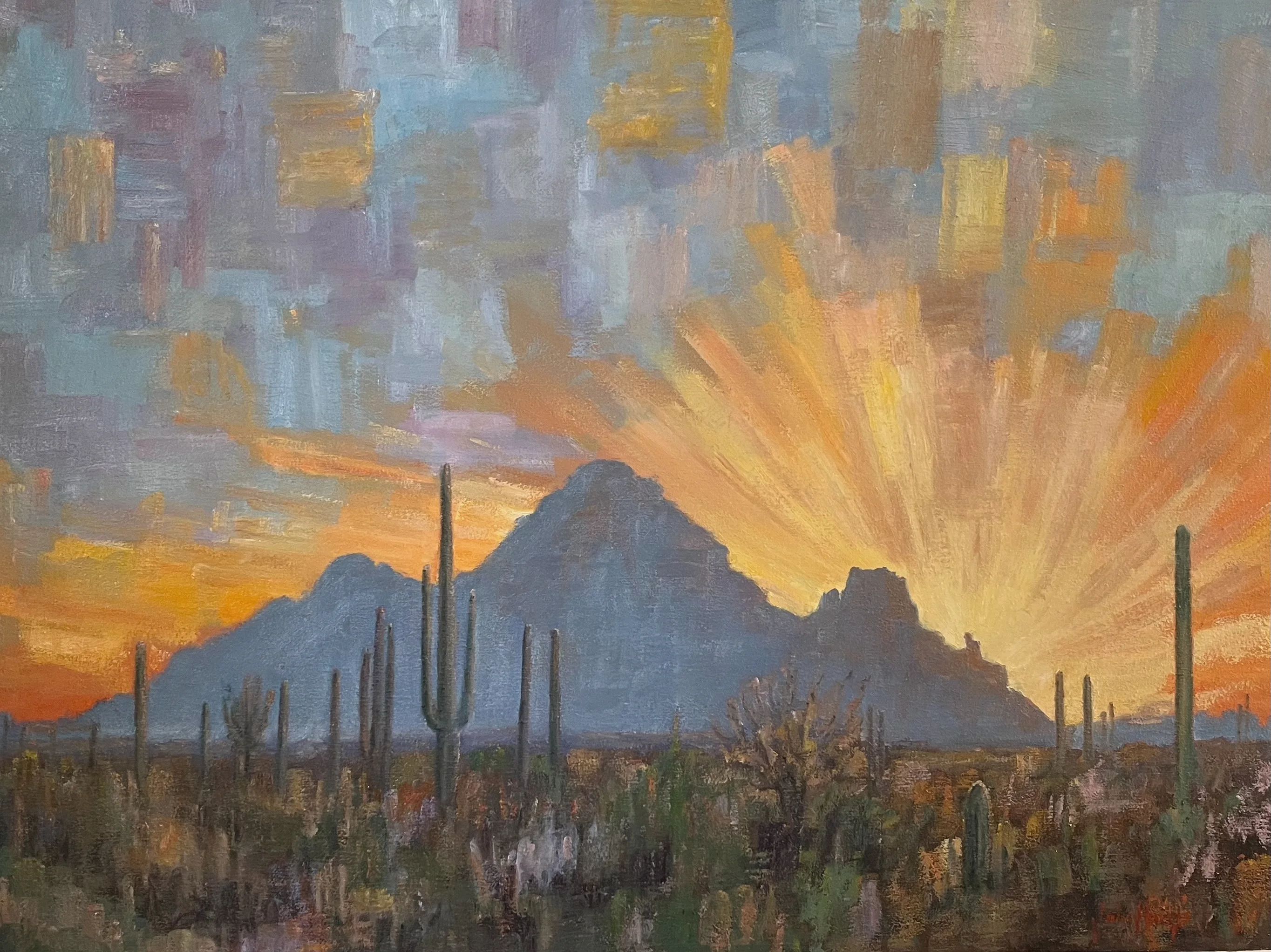 Camelback Praying Monk Sunset