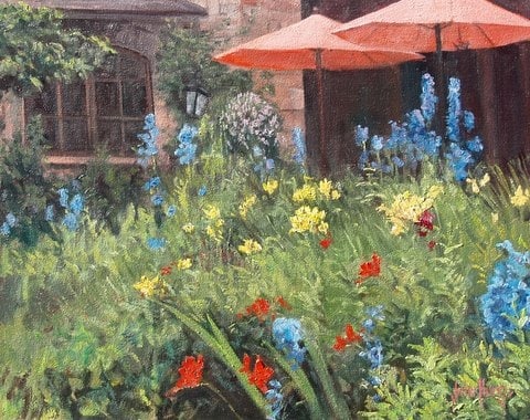Floral--Janie's Garden Umbrellas by John Horejs