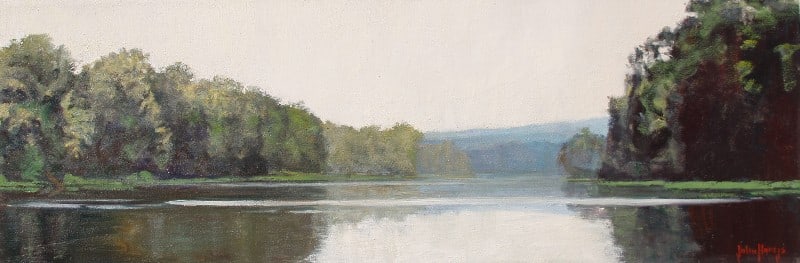 Landscape--River Mist by John Horejs