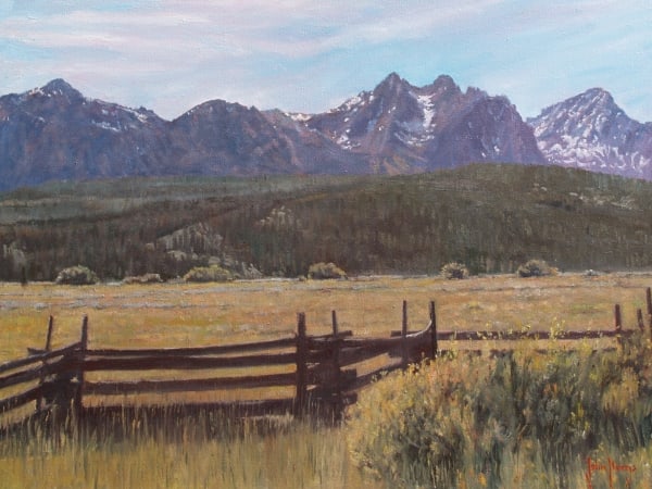 Landscape--Rail Fence by John Horejs