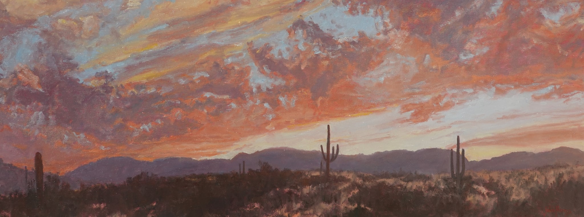 Desertscape--Sunset over the Desert by John Horejs