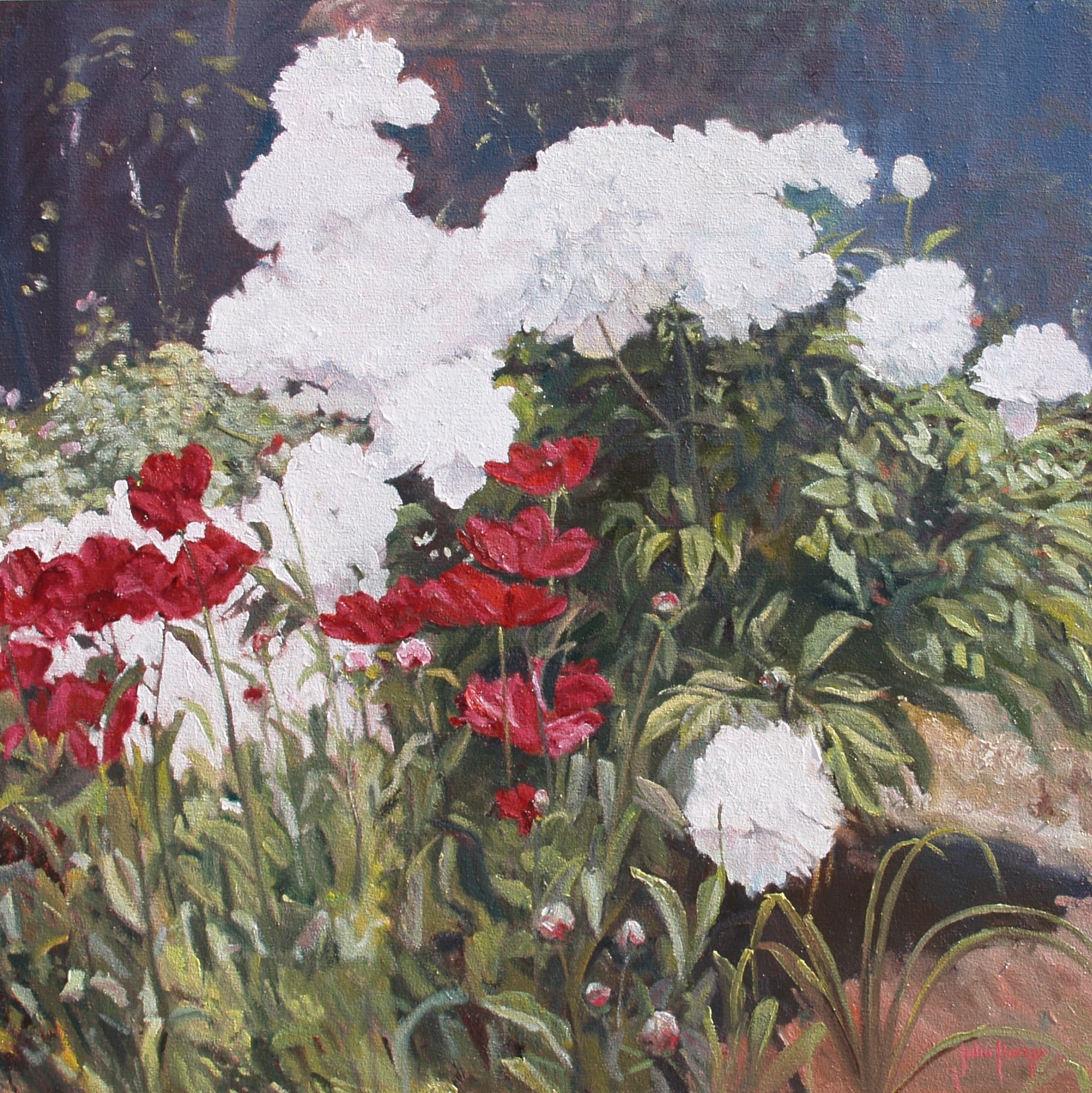 Floral-Garden of Peonies by John Horejs