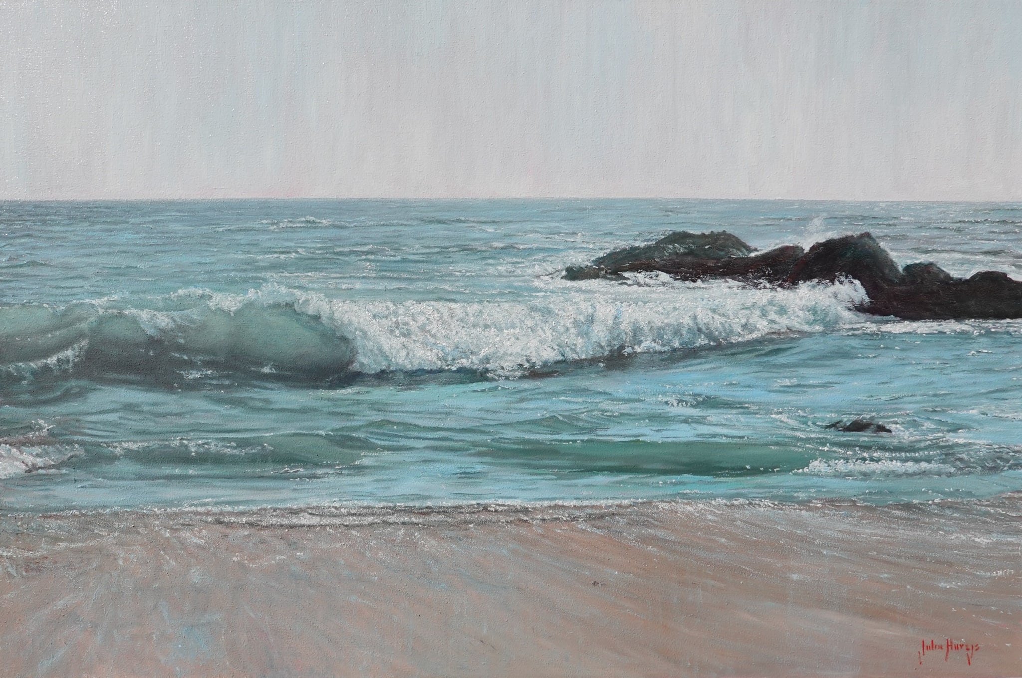 Seascape--A Happy Place by John Horejs