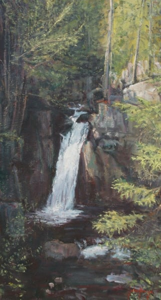 Landscape--Secluded Falls by John Horejs