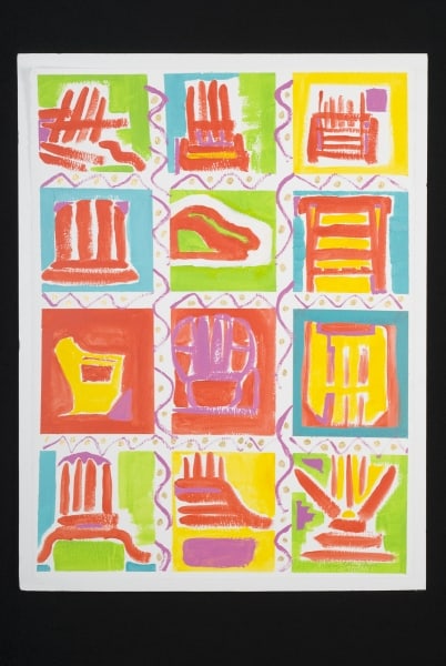 Abstract of Lawn Chairs by Mary Ellen Mogee