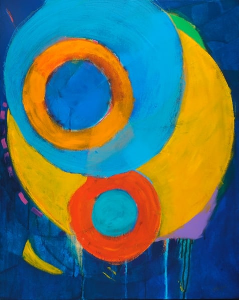 Softening 2 (Blue) by Mary Ellen Mogee