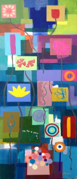 Spring Joy Navy by Mary Ellen Mogee