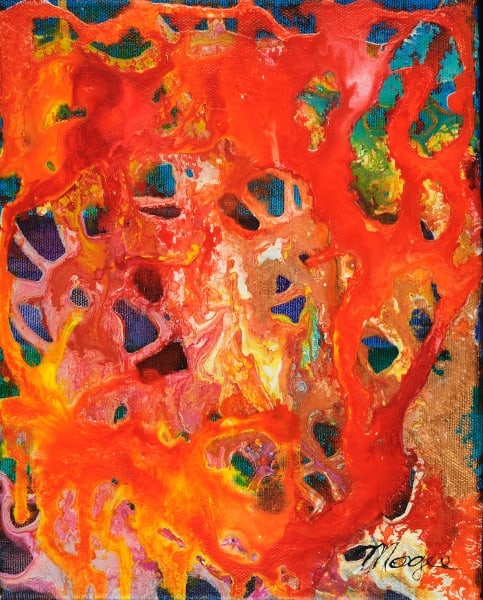 Burning Bushes Pour by Mary Ellen Mogee