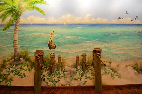 Beach mural detail by Paul Means