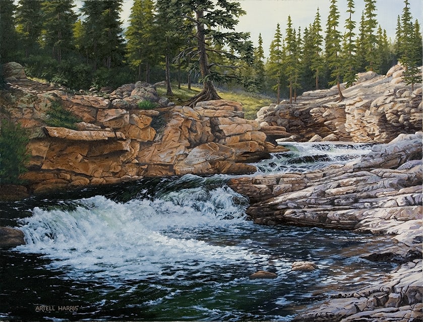 Provo River Falls #2 by artell harris
